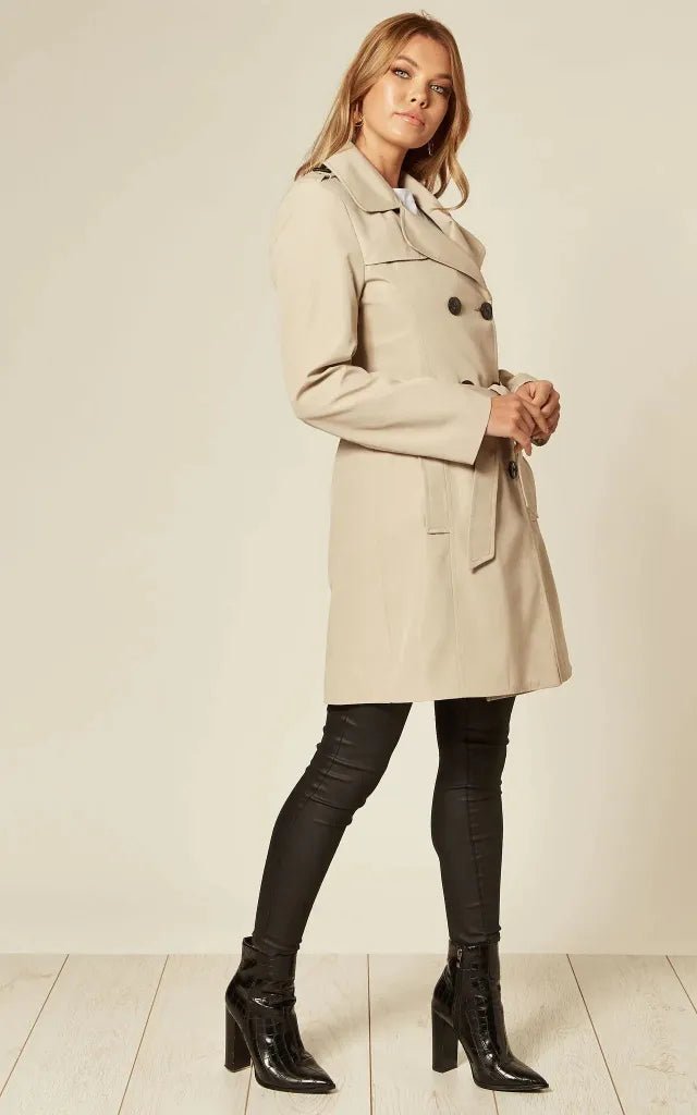 Zweireihiger Militär-Trenchcoat für Frühling/Sommer (9049-SP)