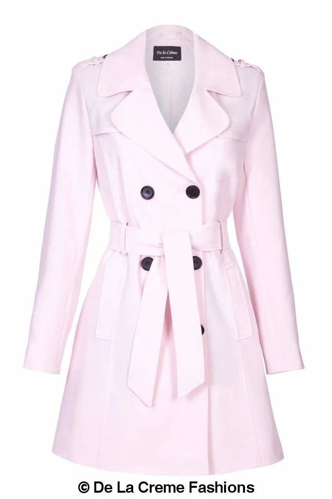 Zweireihiger Militär-Trenchcoat für Frühling/Sommer (9049-SP)
