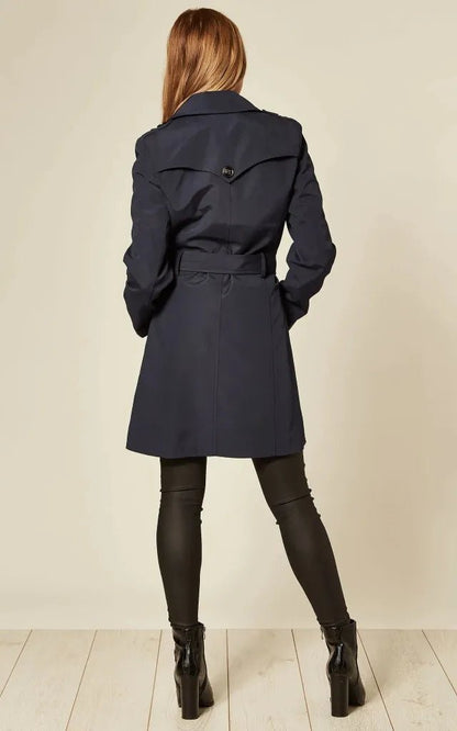 Zweireihiger Militär-Trenchcoat für Frühling/Sommer (9049-SP)