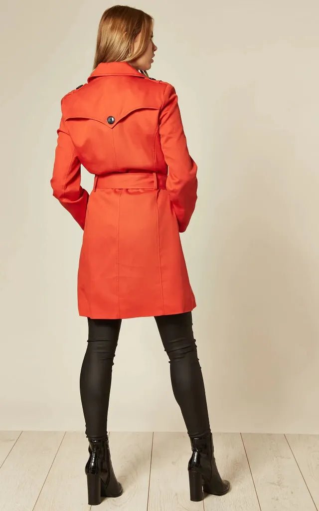Zweireihiger Militär-Trenchcoat für Frühling/Sommer (9049-SP)