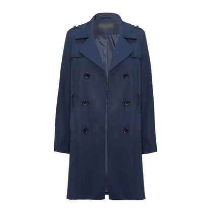 Zweireihiger Militär-Trenchcoat für Frühling/Sommer (9049-SP)