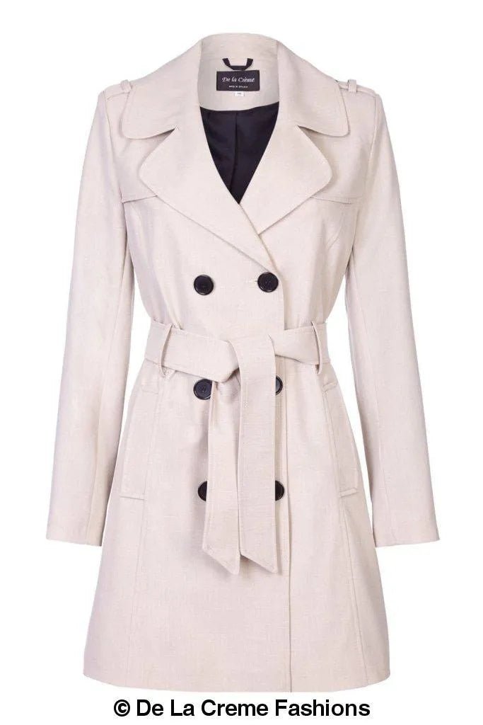 Zweireihiger Militär-Trenchcoat für Frühling/Sommer (9049-SP)