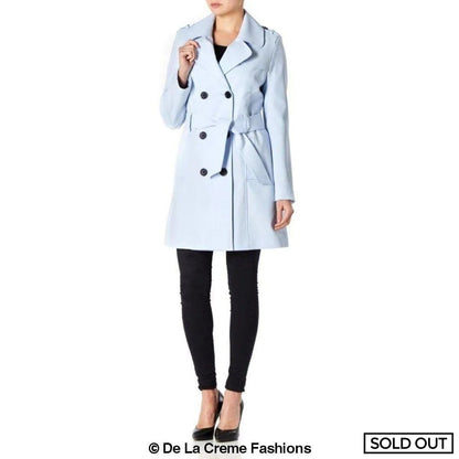 Zweireihiger Militär-Trenchcoat für Frühling/Sommer (9049-SP)