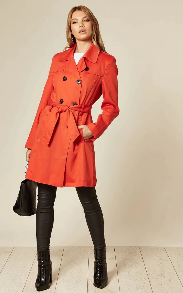 Zweireihiger Militär-Trenchcoat für Frühling/Sommer (9049-SP)