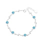 Sterling Silver Heartbeat Crystal Bracelet Female Lightning Silver Bracelet for Women - www.Shopthatapp.com