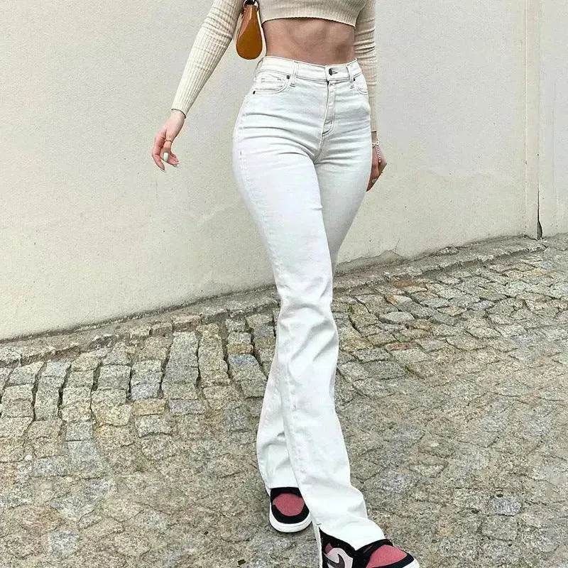 Street High Waist Slimming Denim Trousers Women - www.Shopthatapp.com