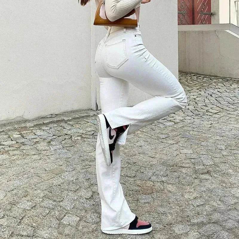 Street High Waist Slimming Denim Trousers Women - www.Shopthatapp.com
