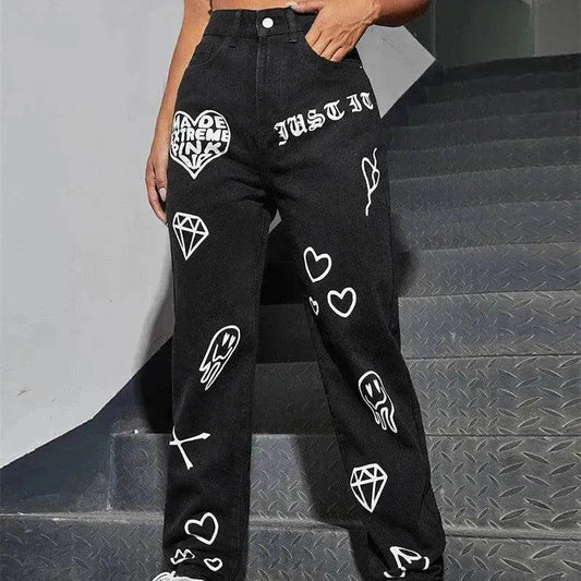 Street Jeans Women Everything Match Black Trousers - www.Shopthatapp.com