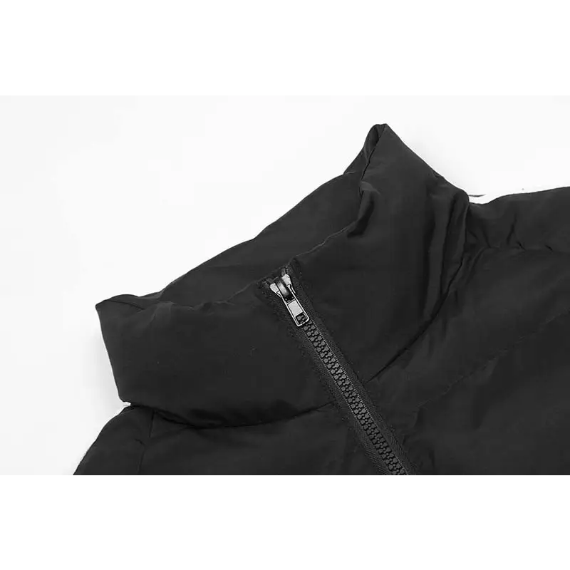 Striped Letters Printed Stand Collar Coat For Men - www.Shopthatapp.com