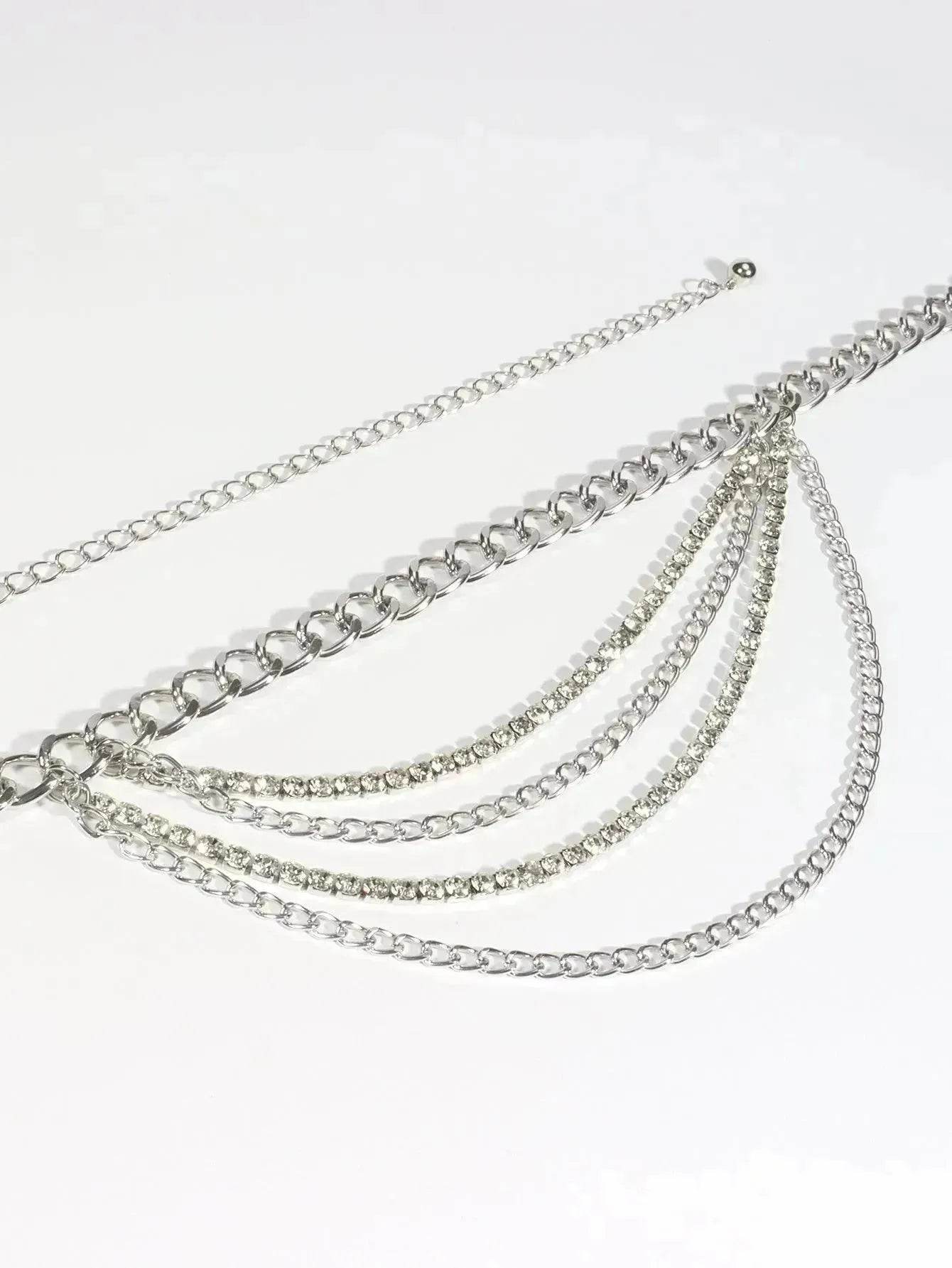 Summer Jewelry Hot Pants Chain Multilayer Chain Gold Fashion Jeans Hip Hop Punk Street Shooting Accessories Waist Chain Women - www.Shopthatapp.com