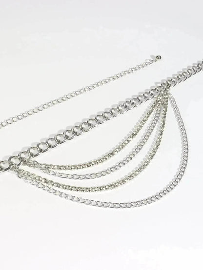 Summer Jewelry Hot Pants Chain Multilayer Chain Gold Fashion Jeans Hip Hop Punk Street Shooting Accessories Waist Chain Women - www.Shopthatapp.com