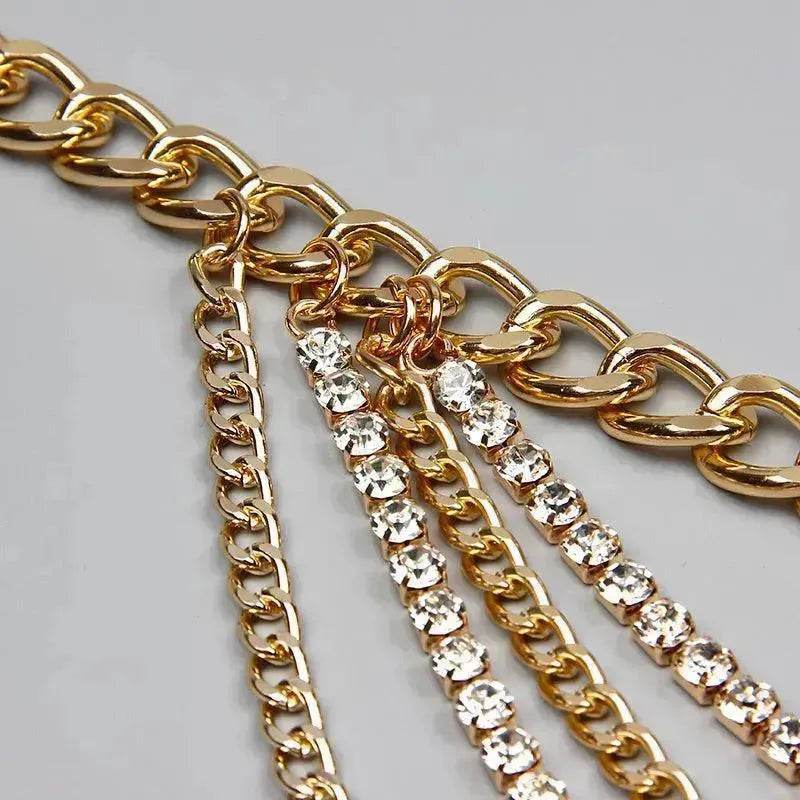 Summer Jewelry Hot Pants Chain Multilayer Chain Gold Fashion Jeans Hip Hop Punk Street Shooting Accessories Waist Chain Women - www.Shopthatapp.com