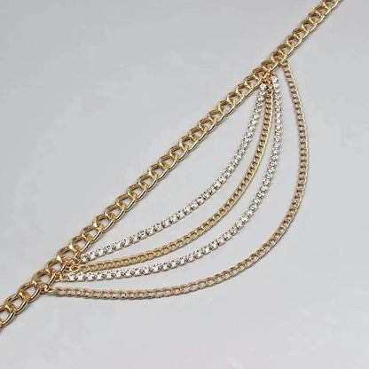 Summer Jewelry Hot Pants Chain Multilayer Chain Gold Fashion Jeans Hip Hop Punk Street Shooting Accessories Waist Chain Women - www.Shopthatapp.com