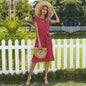 Summer Polka Dot Short Sleeve Pleated Dress - www.Shopthatapp.com