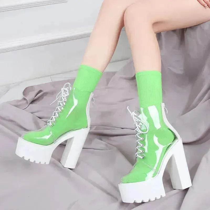 Super High Heel Platform Women's Shoes Waterproof boot - www.Shopthatapp.com