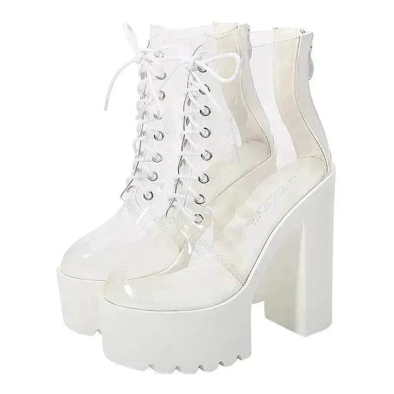 Super High Heel Platform Women's Shoes Waterproof boot - www.Shopthatapp.com