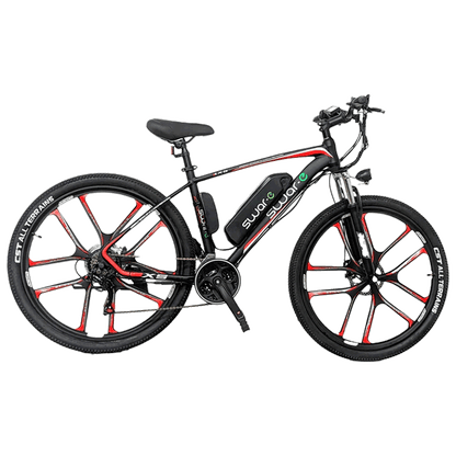 Swar-E Bike 2024 - Red & Black (SB27-350) - www.Shopthatapp.com