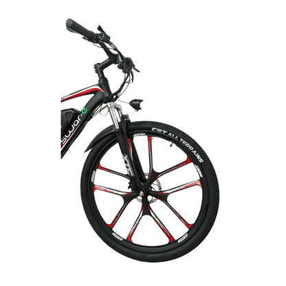 Swar-E Bike 2024 - Red & Black (SB27-350) - www.Shopthatapp.com