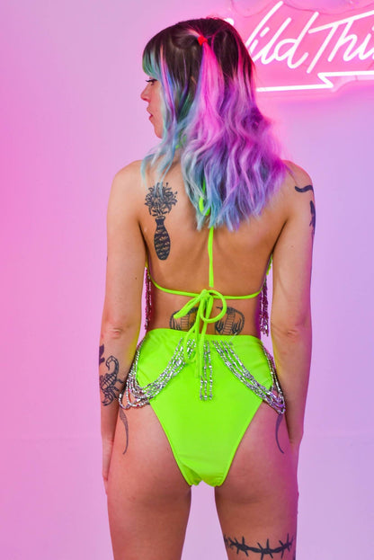 Mandy Neon Green bikini Set