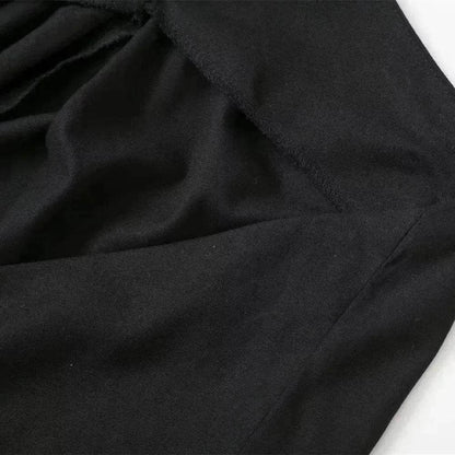 Tassel Hangings Collar Linen Dress - www.Shopthatapp.com