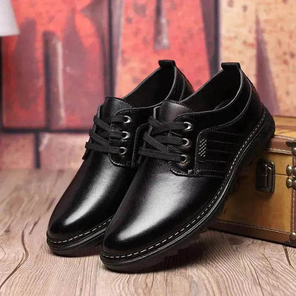 The new shoes shoes fall men's business casual shoes men shoes shoes round British Dad - www.Shopthatapp.com