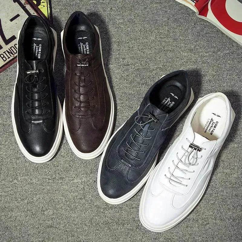 The new summer men's shoes shoes shoes all-match men casual white shoes shoes men's athletic shoes Le Fu - www.Shopthatapp.com