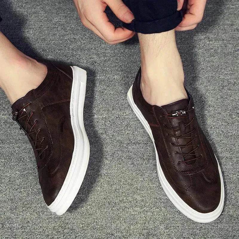The new summer men's shoes shoes shoes all-match men casual white shoes shoes men's athletic shoes Le Fu - www.Shopthatapp.com