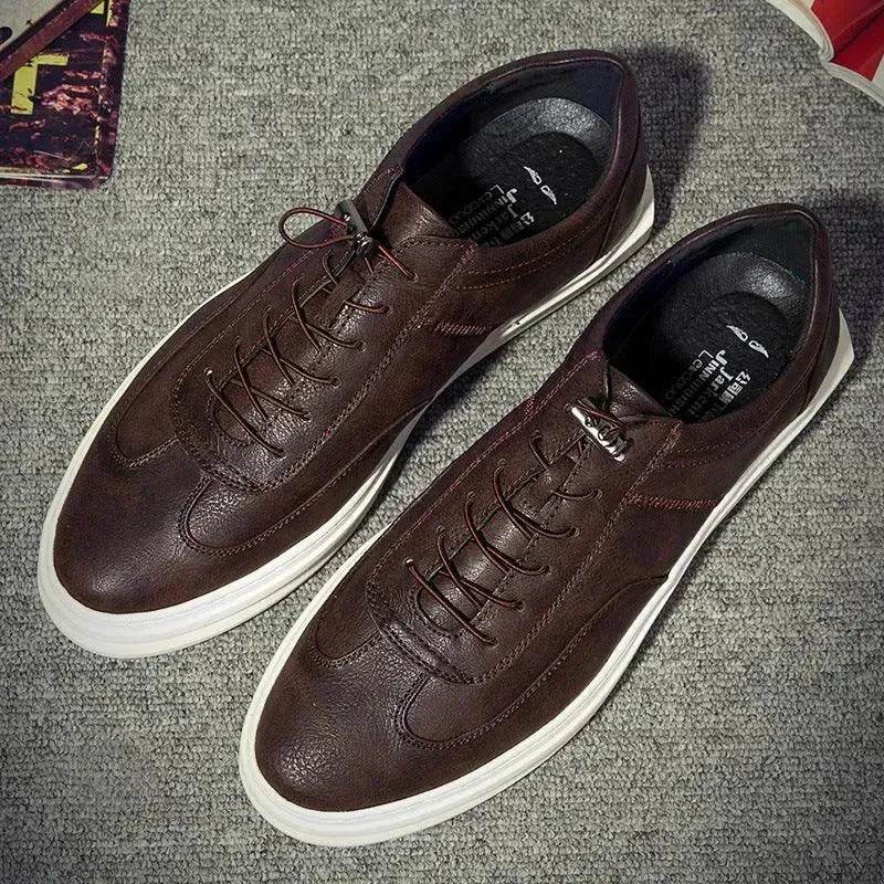 The new summer men's shoes shoes shoes all-match men casual white shoes shoes men's athletic shoes Le Fu - www.Shopthatapp.com
