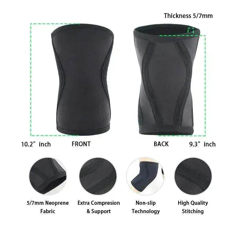 Thick Neoprene Gym Weightlifting Knee Pads - www.Shopthatapp.com