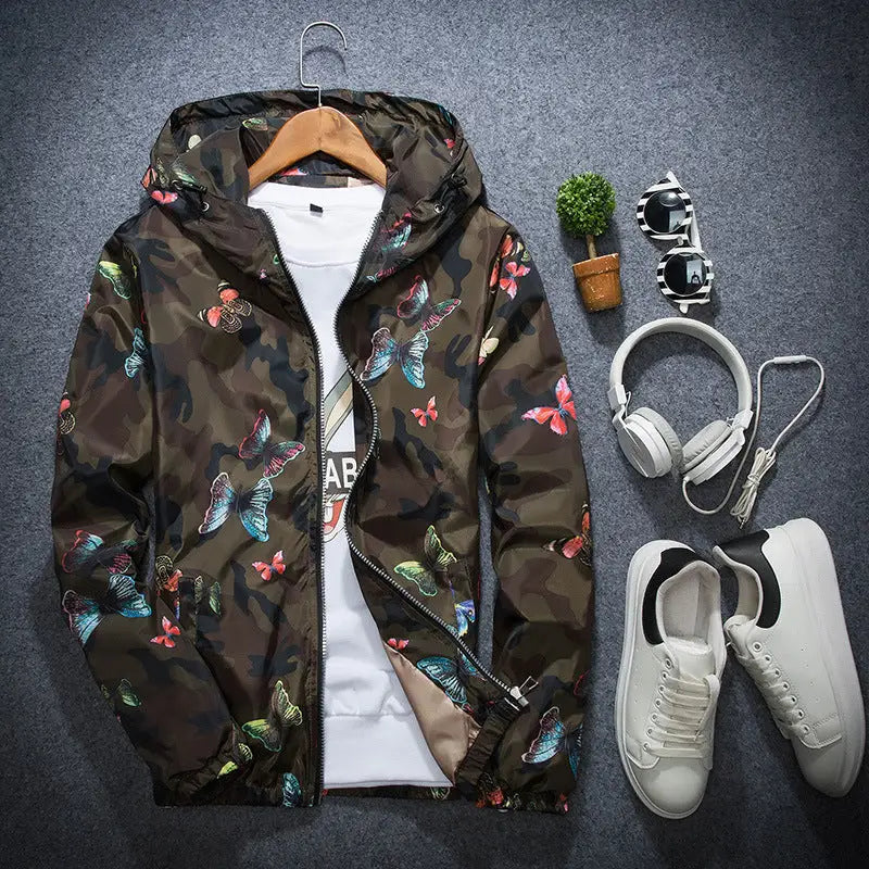 Thin camouflage butterfly coat for men - www.Shopthatapp.com