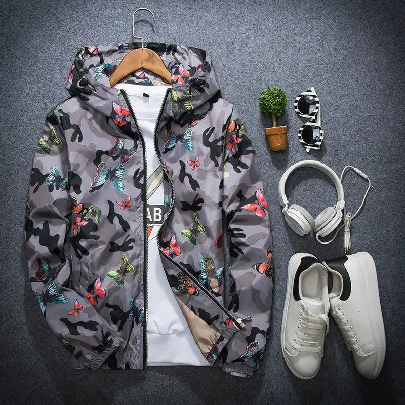 Thin camouflage butterfly coat for men - www.Shopthatapp.com