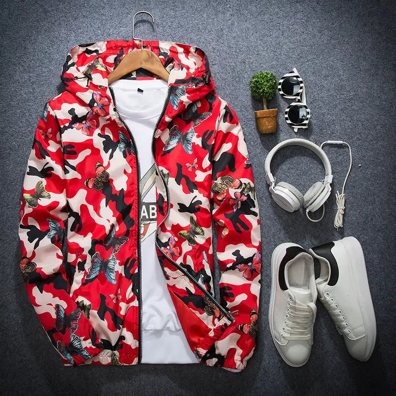 Thin camouflage butterfly coat for men - www.Shopthatapp.com