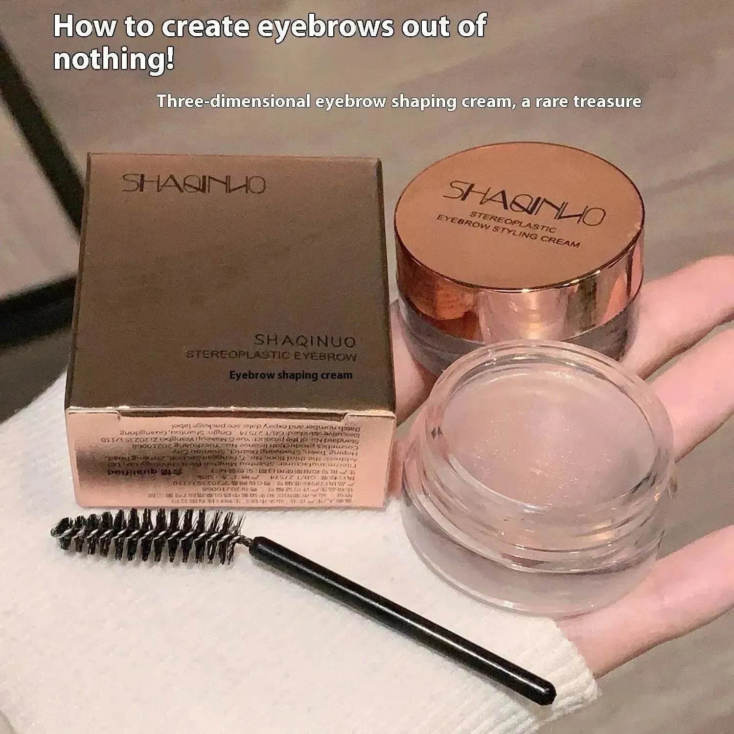 Three-dimensional Eyebrow Shaping Hair Styling Cream Waterproof Quick-drying Long-lasting Eyebrow Gel European And American Wild Eyebrow - www.Shopthatapp.com