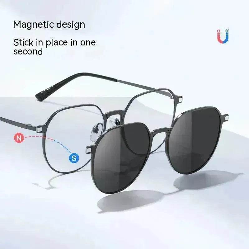 Three-in-one Polarized Sunglasses Magnetic Suction - www.Shopthatapp.com