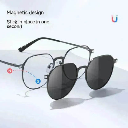 Three-in-one Polarized Sunglasses Magnetic Suction - www.Shopthatapp.com