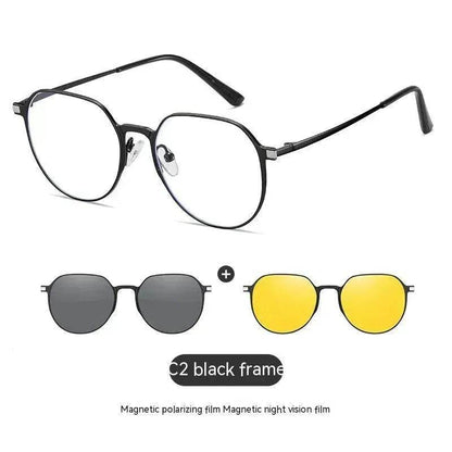 Three-in-one Polarized Sunglasses Magnetic Suction - www.Shopthatapp.com