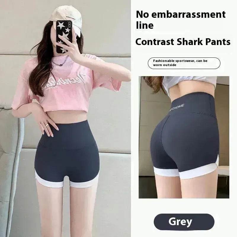 Three-point Shark Pants Women's Hip Lifting Sports Shorts - www.Shopthatapp.com
