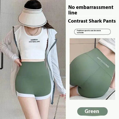 Three-point Shark Pants Women's Hip Lifting Sports Shorts - www.Shopthatapp.com