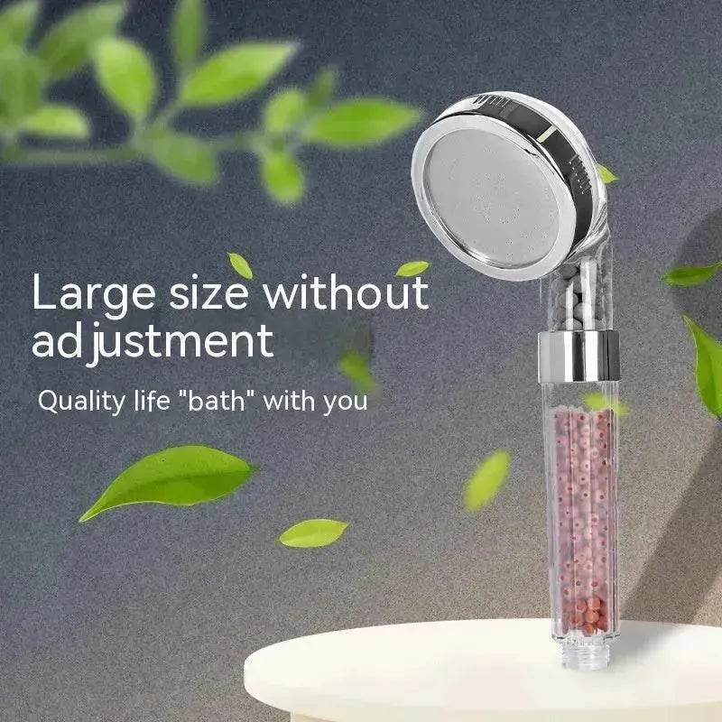 Three-speed Anion Supercharged Filtering Shower Head Nozzle - www.Shopthatapp.com
