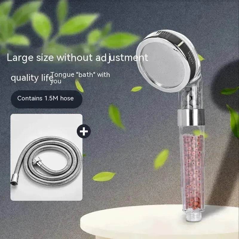 Three-speed Anion Supercharged Filtering Shower Head Nozzle - www.Shopthatapp.com