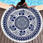 Tie-dye Colorful Digital Printing Microfiber Round Beach Towel - www.Shopthatapp.com