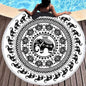 Tie-dye Colorful Digital Printing Microfiber Round Beach Towel - www.Shopthatapp.com