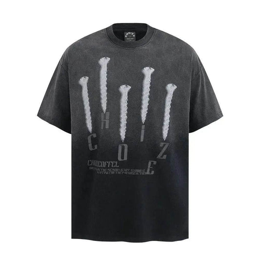 Tie-dye Gradient Dirty Short Sleeve - www.Shopthatapp.com