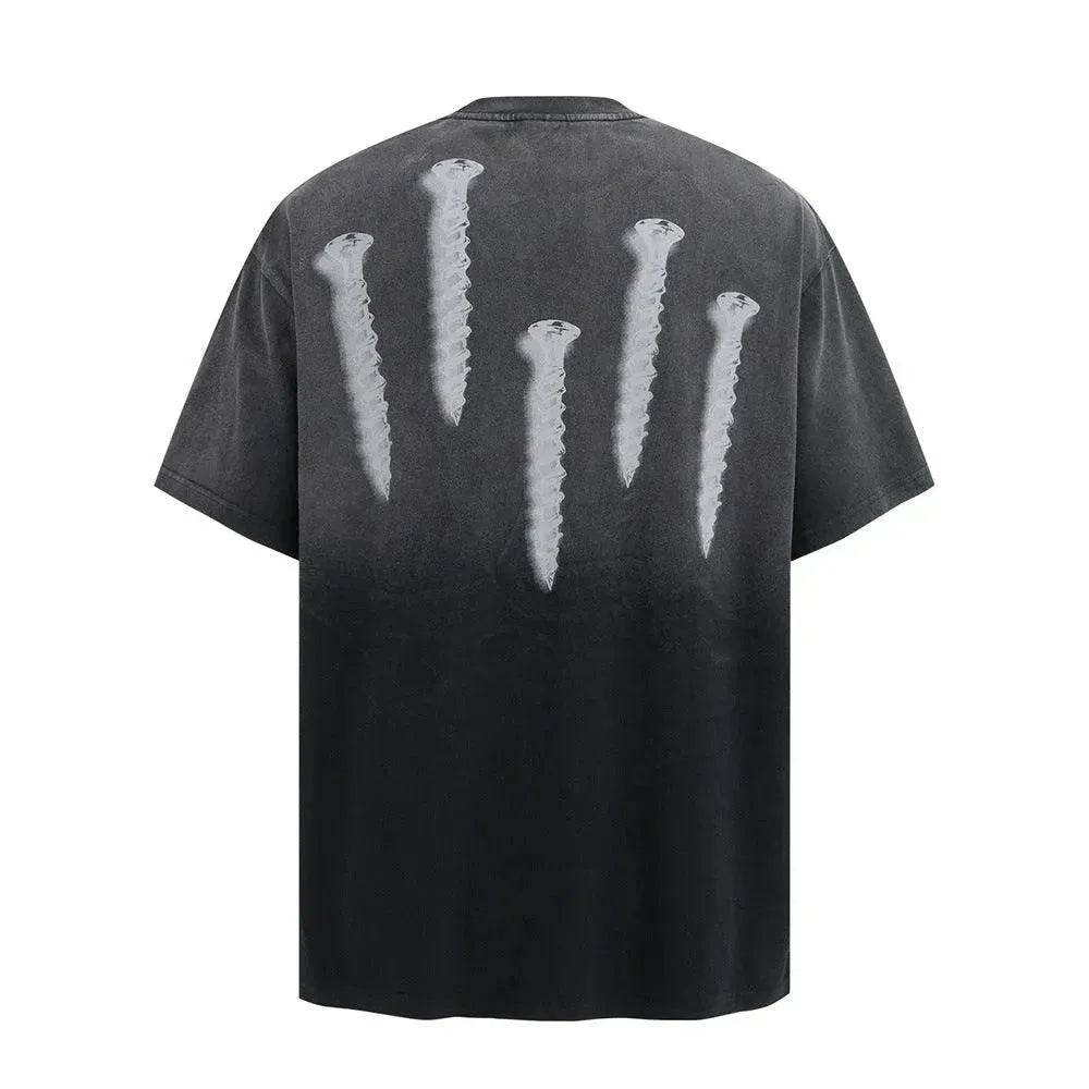 Tie-dye Gradient Dirty Short Sleeve - www.Shopthatapp.com