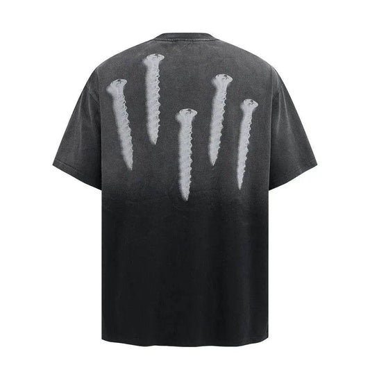 Tie-dye Gradient Dirty Short Sleeve - www.Shopthatapp.com