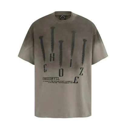 Tie-dye Gradient Dirty Short Sleeve - www.Shopthatapp.com