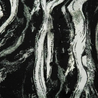 Tie-dyed Contrast Color Design Short-sleeved Shirt - www.Shopthatapp.com