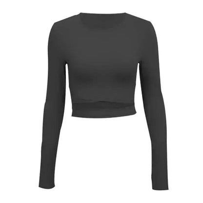 Tight-fitting Navel-bearing Sports Running Gym Yoga Wear - www.Shopthatapp.com