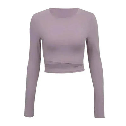 Tight-fitting Navel-bearing Sports Running Gym Yoga Wear - www.Shopthatapp.com