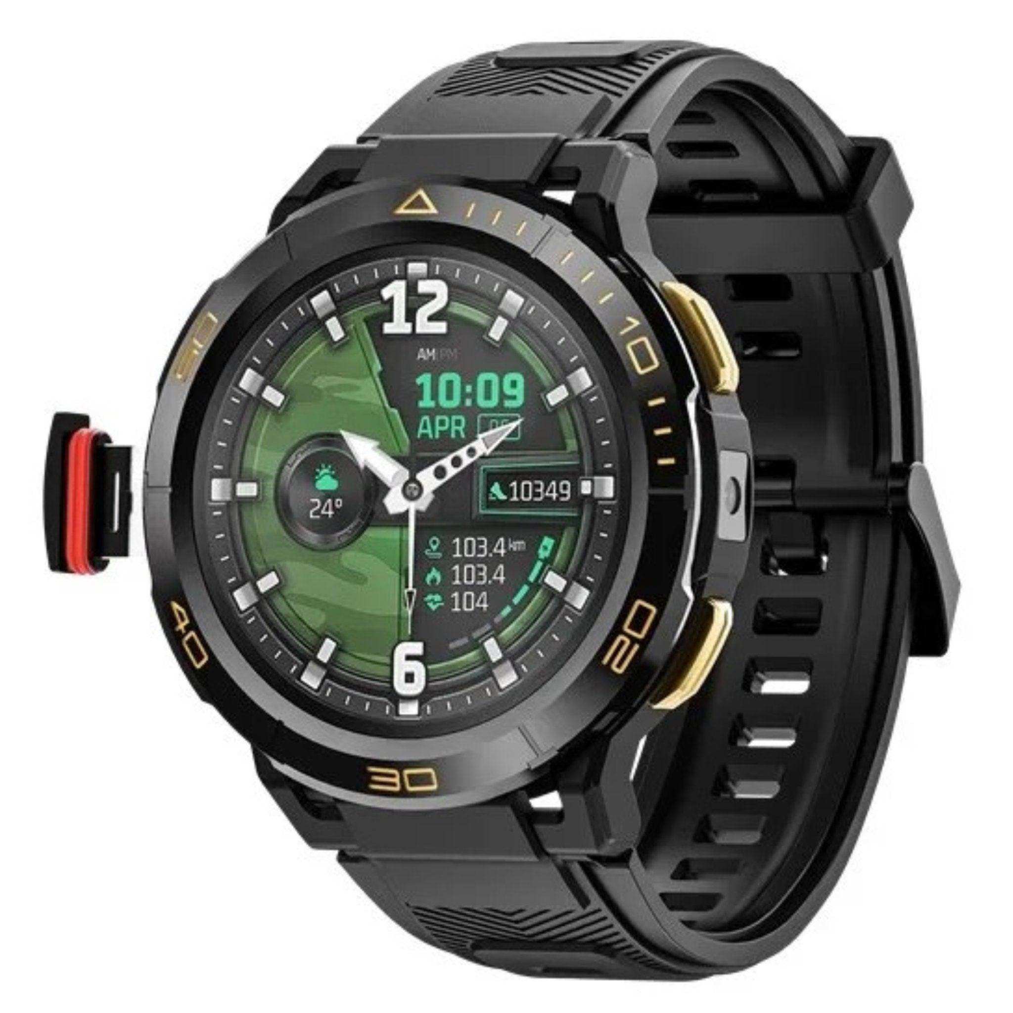 TUTT ZL1 Rugged Android AMOLED Smart Watch 4G GPS | 2MP HD Camera | IP68 1 ATM | 2GB-16GB ROM | Titanium Alloy - www.Shopthatapp.com